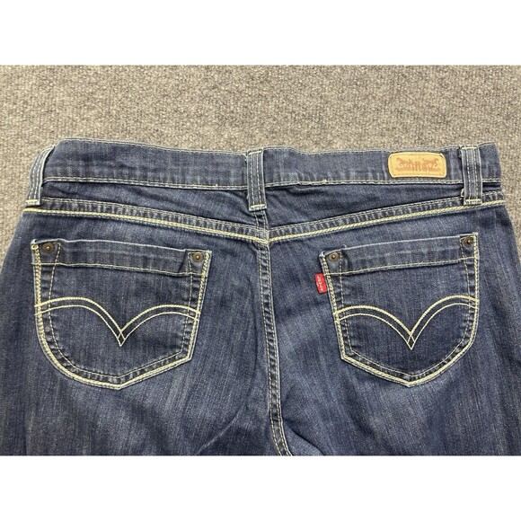 Levi’s Jeans 524 Too Superlow Women’s 13L Tall (35x33) Blue Retro Dark Wash - Picture 7 of 11